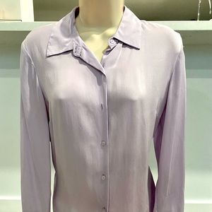 Style & Co. Collection 100% Silk Button Down